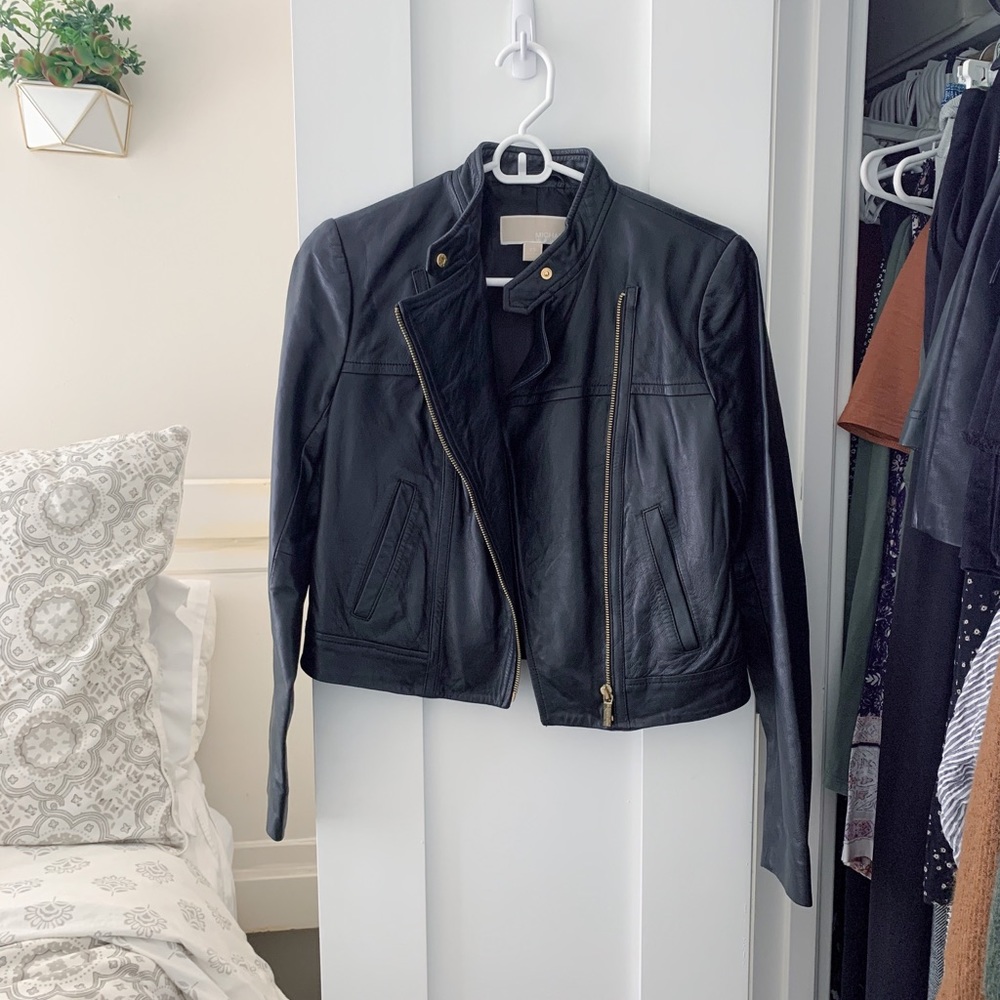 Michael Kors Short Leather Jacket